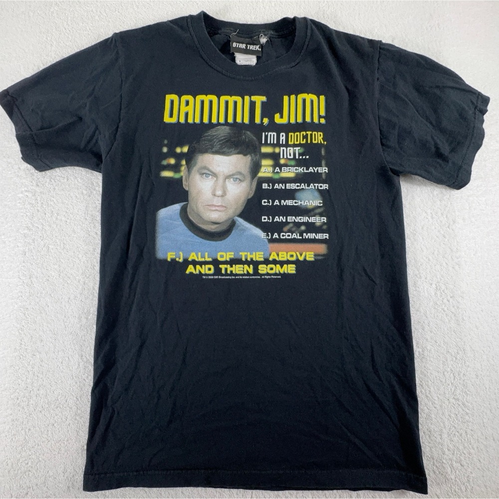 Star Trek Dr McCoy All The Above Shirt Men's S Official Licensed Tee‎